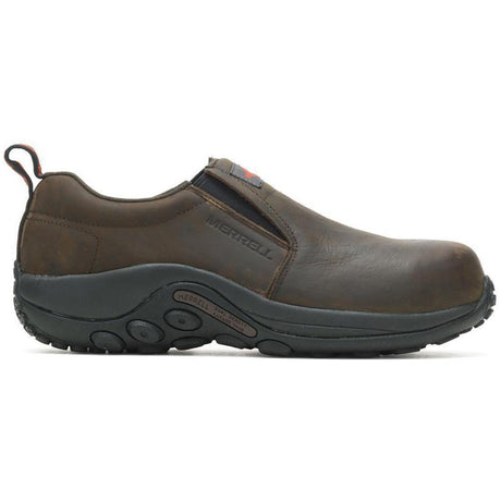 Merrell Jungle Moc Ltr Men's Composite-Toe Work Shoes Espresso Profile View
