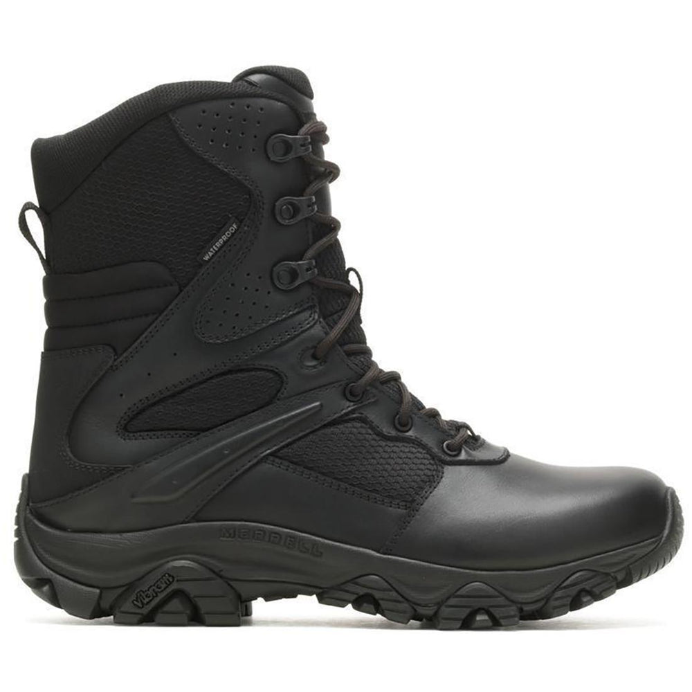 Merrell Moab 3 Response 8" Men's Tactical Work Boots Tactical Black Profile View