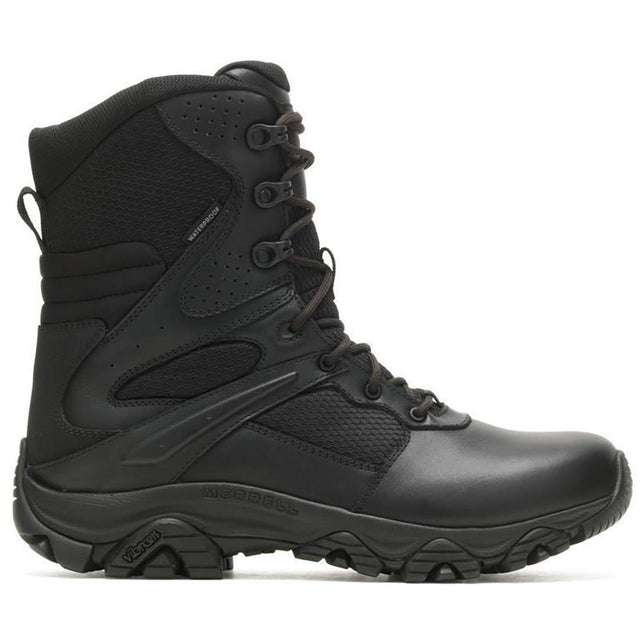 Merrell Moab 3 Response 8" Men's Tactical Work Boots Tactical Black Profile View