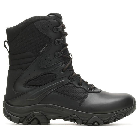Merrell Moab 3 Response 8" Men's Tactical Work Boots Tactical Black Profile View