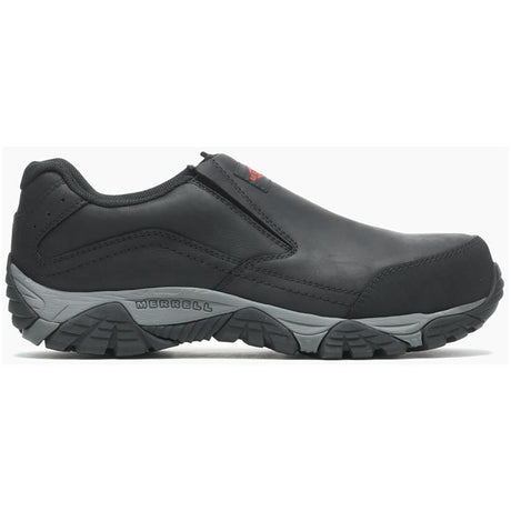 Merrell Moab Adventure Moc Men's Carbon-Fiber Work Shoes Black Profile View