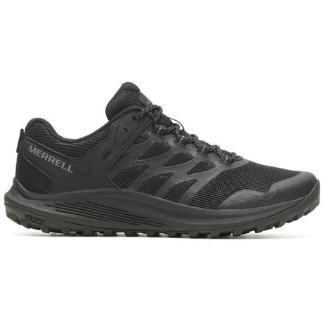 Merrell Nova 3 Tactical Men's Tactical Work Shoes Black/Charcoal Profile View
