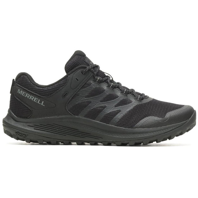 Merrell Nova 3 Tactical Men's Tactical Work Shoes Black/Charcoal Profile View