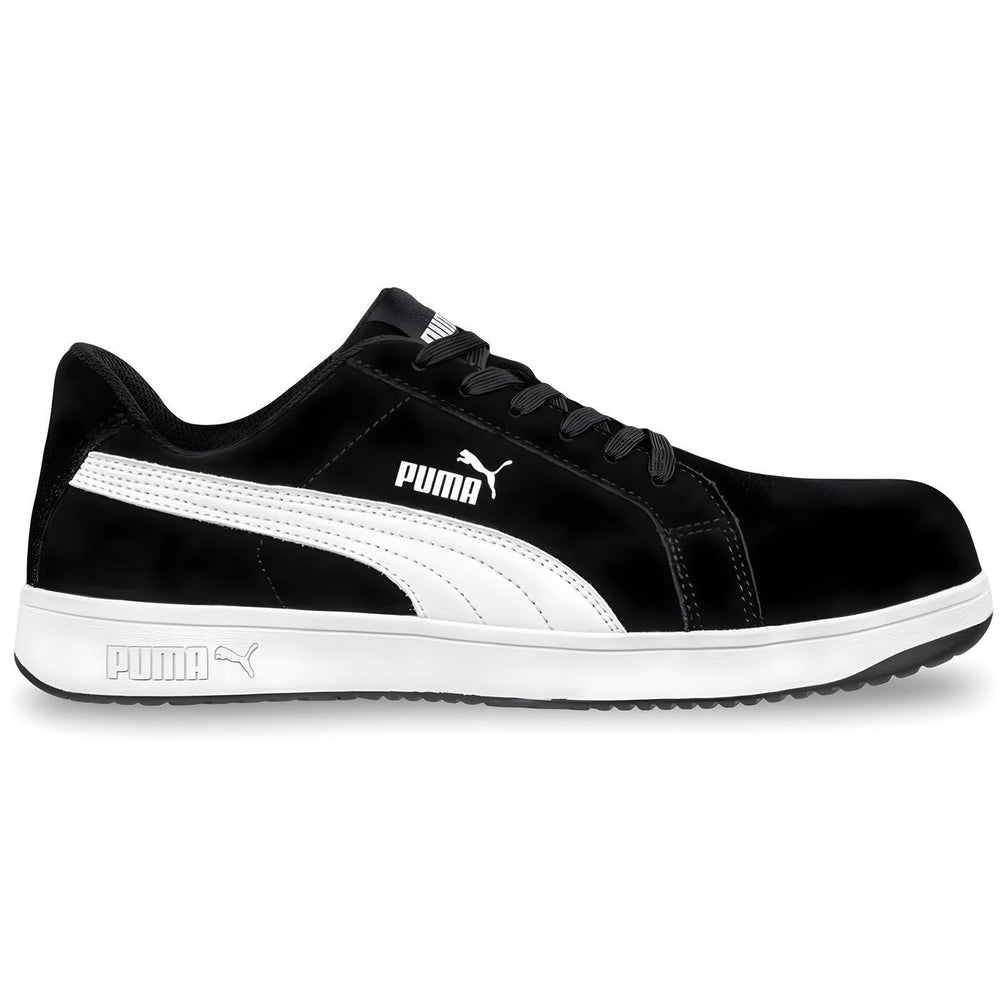 Puma Safety Iconic Suede Low Men's Composite-Toe Shoe Black image view 1