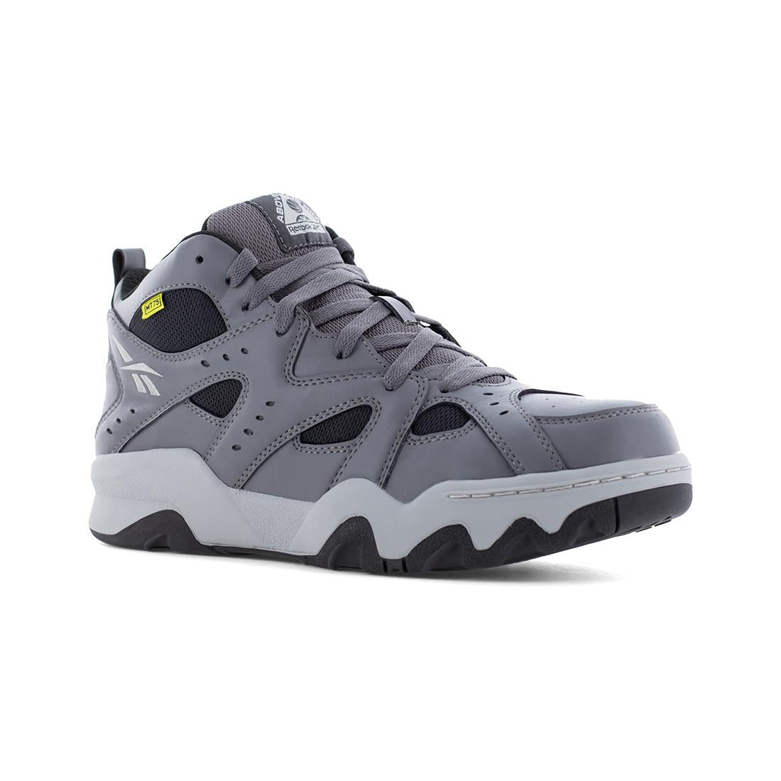 Reebok ATR Decimator Work Mid‑Cut Metguard Sneaker Composite Toe Work Boot – Gray/Black RB9421 Image
