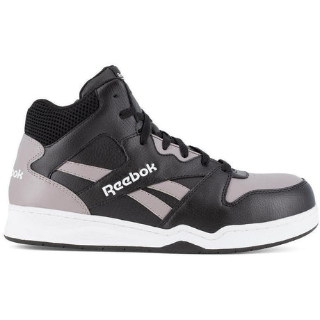 Reebok Work Bb4500 Composite-Toe Work Boot Black/Gray Profile View