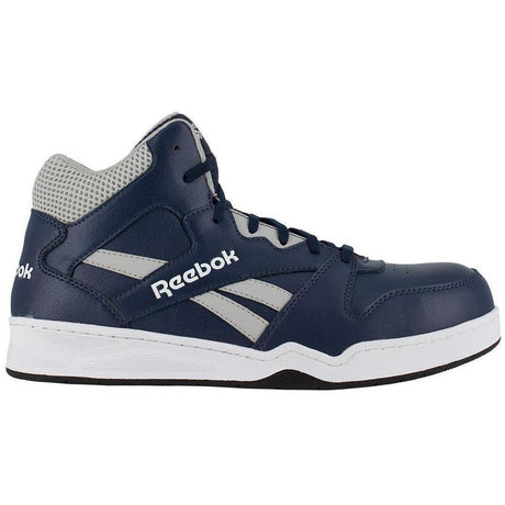 Reebok Work Bb4500 Composite-Toe Athletic Work Shoe Navy/Gray Profile View
