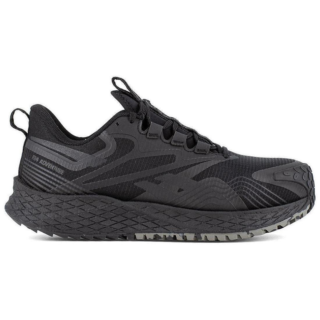 Reebok Work Fe4 Adventure Composite-Toe Athletic Work Shoe Black Profile View