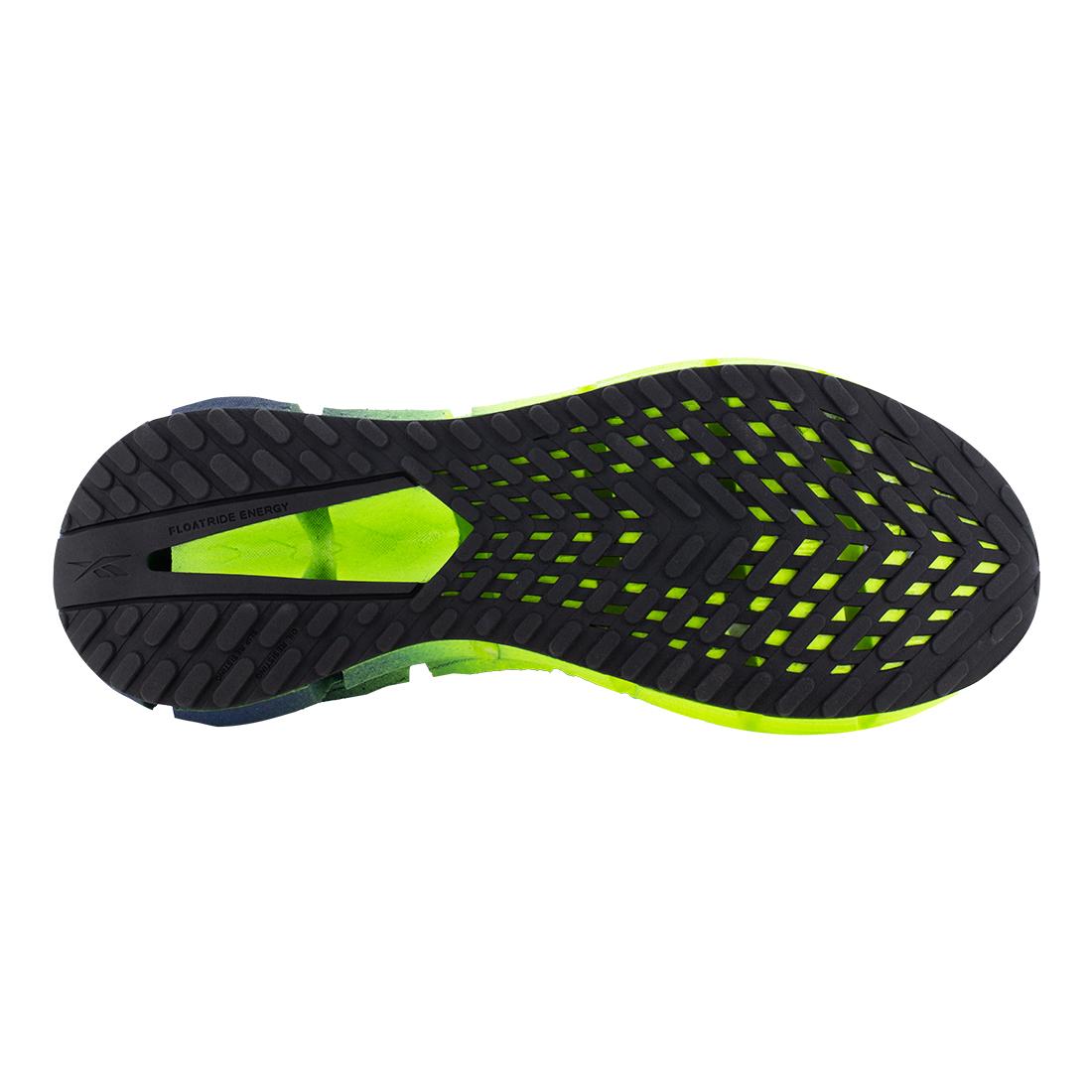 Reebok FloatZig Athletic Composite Toe Work Shoe – Blue/Lime RB3032 Sole Image