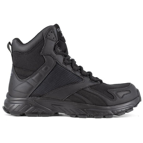 Reebok Work Hyperium 6 Inch Soft-Toe Trail Running Tactical Boot Black Profile View