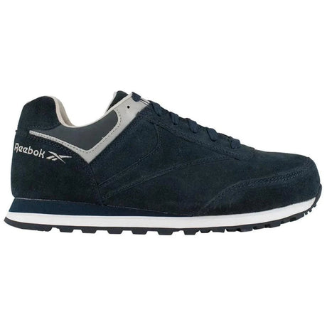 Reebok Work Leelap Steel-Toe Athletic Work Shoe Blue Profile View