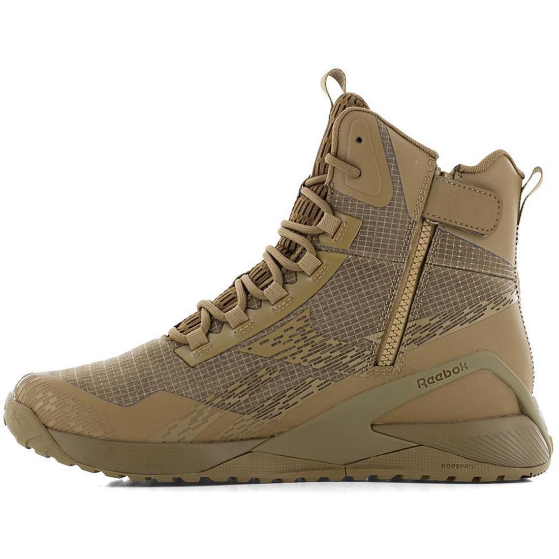 Reebok Nano X1 Adventure Tactical Soft Toe Slip‑Resistant Boot – Coyote RB3486 Medial Image
