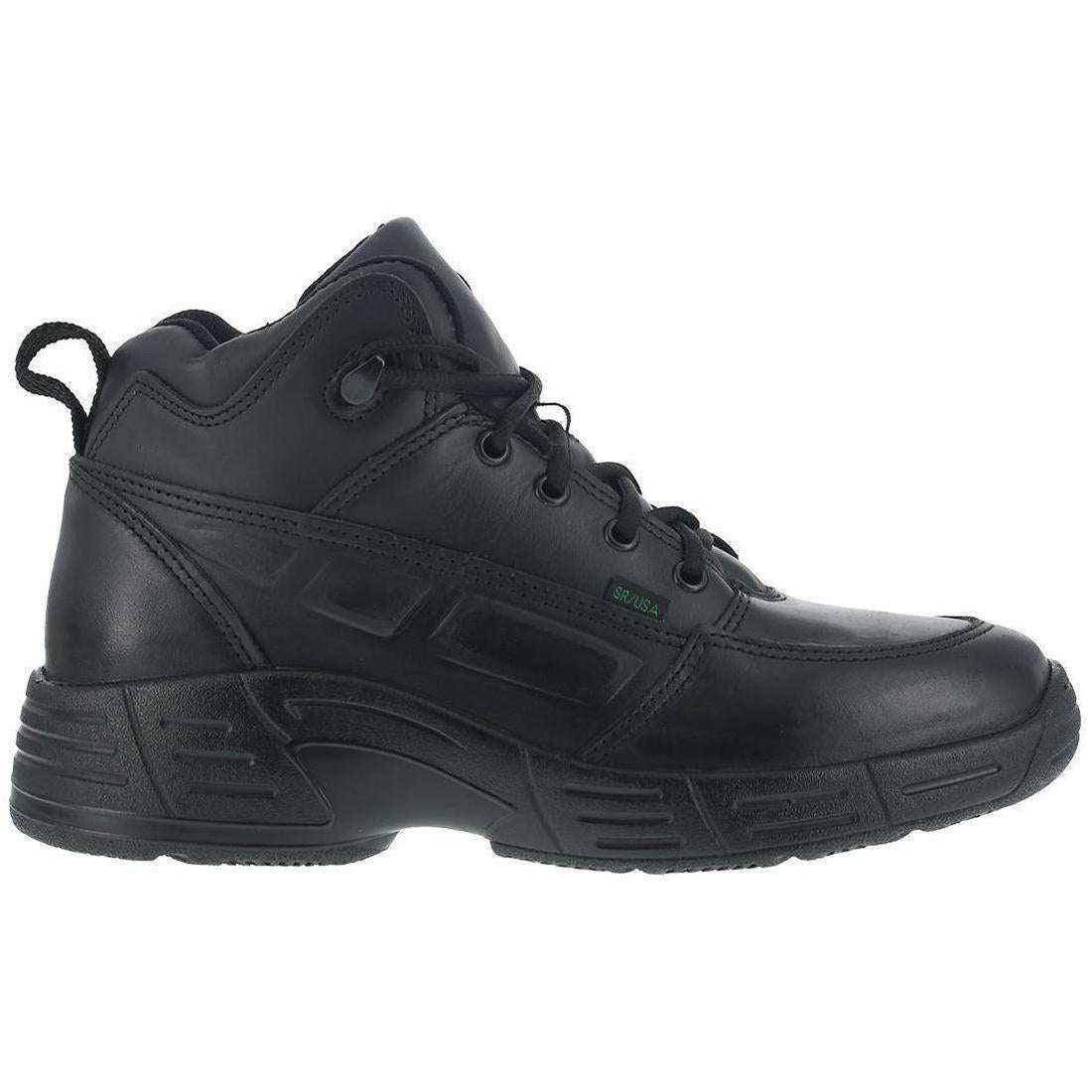 Reebok Work Postal Tct Soft-Toe High Top Athletic Boot Black Profile View