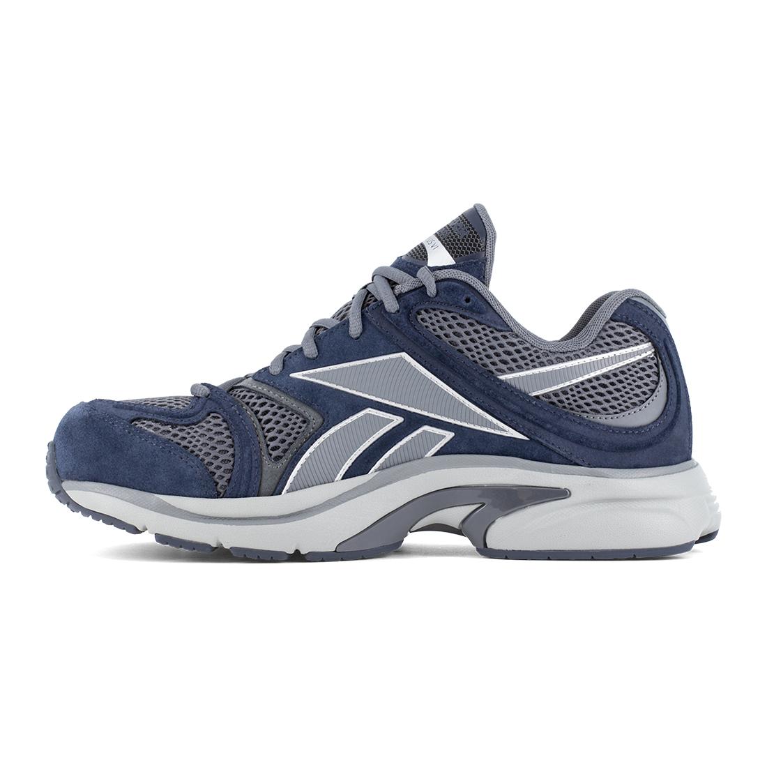 Reebok Premier Road Plus VI Athletic Composite Toe Work Shoe – Navy/Gray RB5203 Medial Image