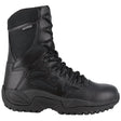 Reebok Work Rapid Response Rb 8 Inch Soft-Toe Waterproof Side Zip Tactical Stealth Boot Profile View