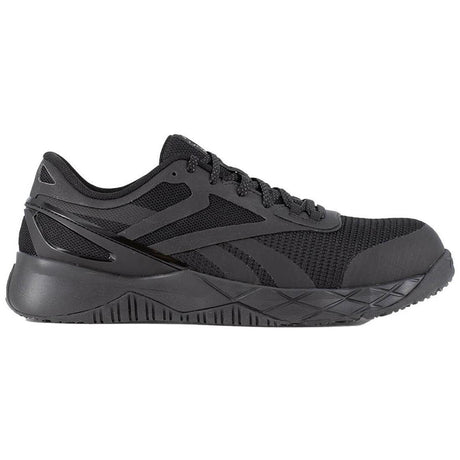 Reebok Work Women's Nanoflex TR Composite-Toe Work Shoe Black Profile View