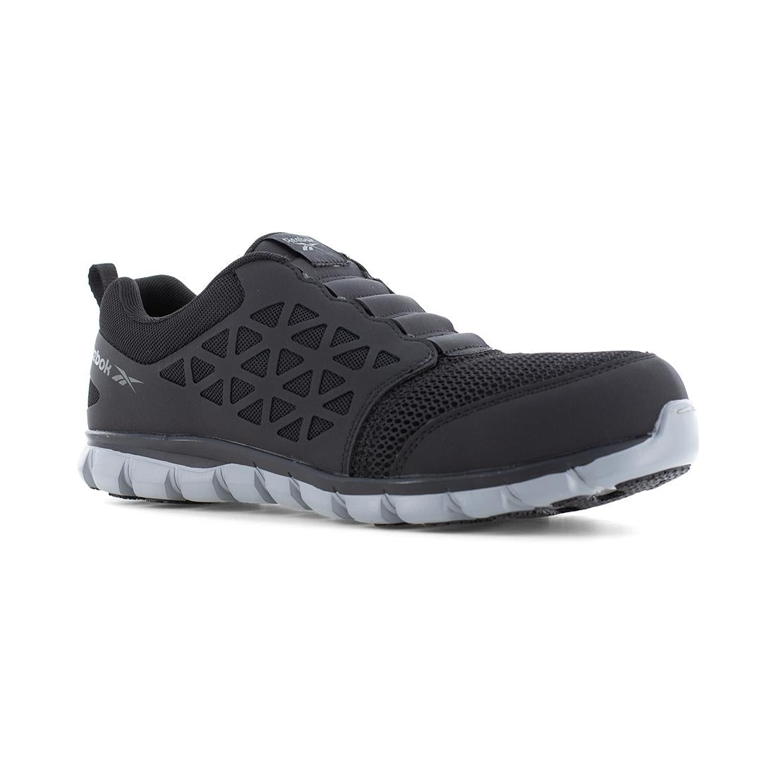 Reebok Sublite Cushion Composite Toe Slip‑On Work Shoe – Black RB4052 Image