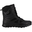 Reebok Work Sublite Cushion 8 Inch Soft-Toe Waterproof Side Zip Tactical Boot Black Profile View