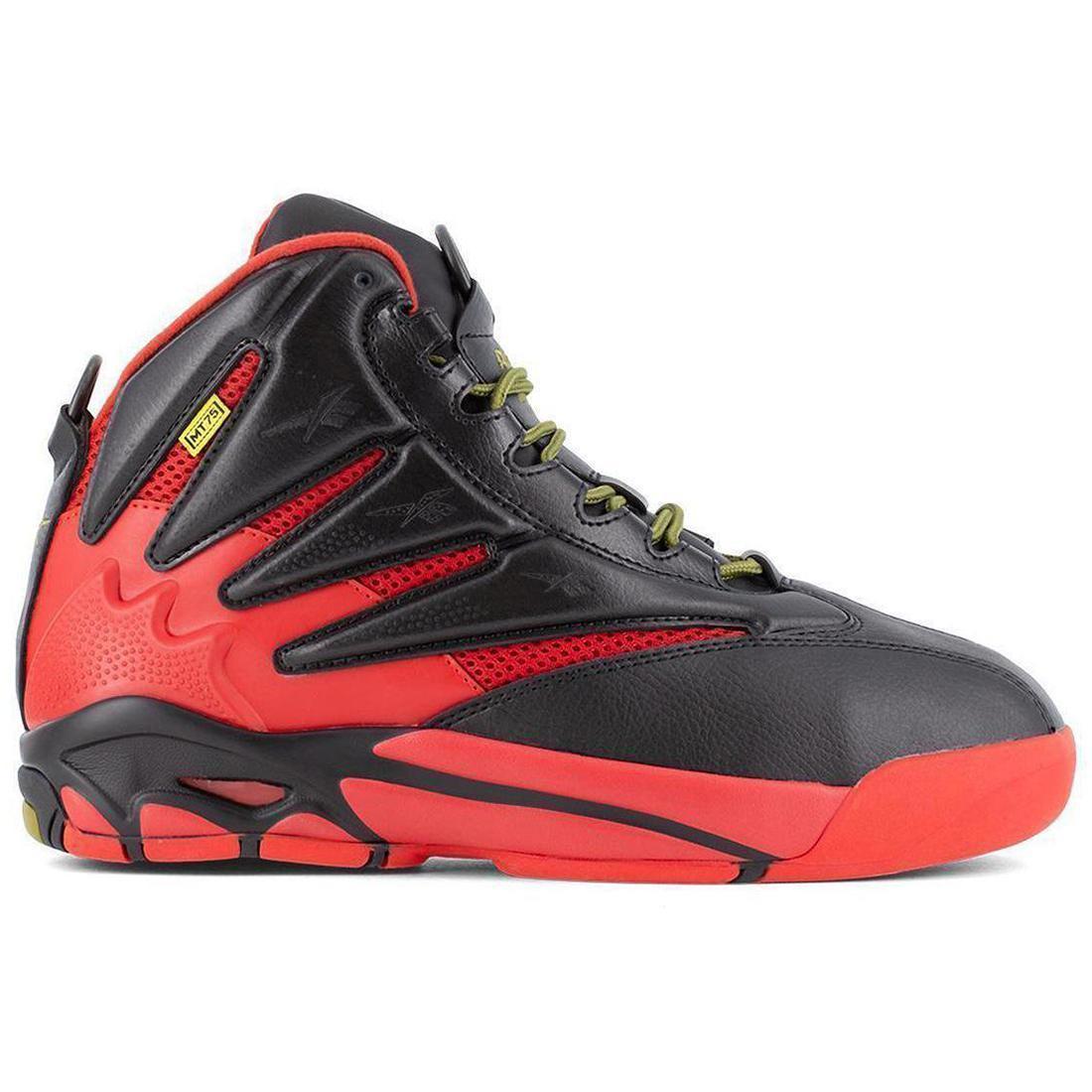 Reebok Work The Blast Composite-Toe Metguard Work Boot Black/Red Profile View