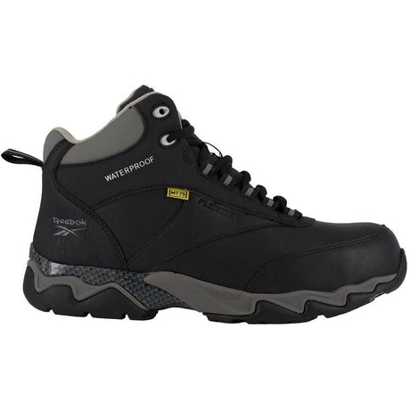 Reebok Work Women's Beamer Composite-Toe CushGuard™ Internal Met Guard Athletic Work Boot Black Profile View