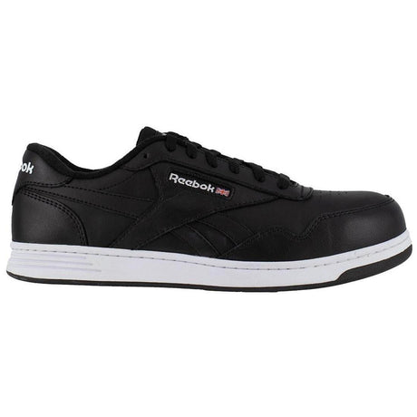 Reebok Work Women's Club Memt Composite-Toe Oxford Work Shoe Black/White Profile View
