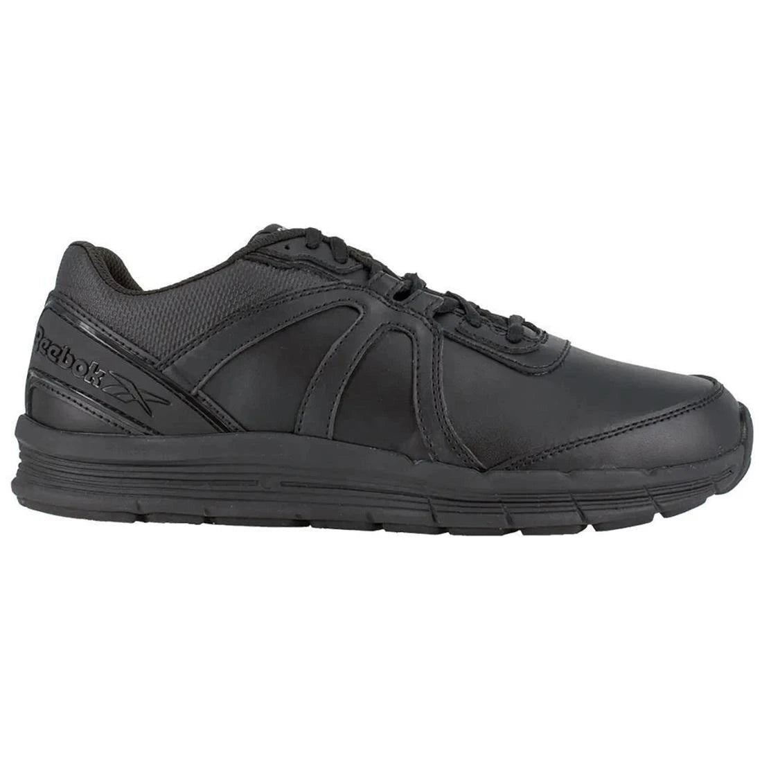 Reebok Work Women's Guide Soft-Toe Athletic Shoe Black Profile View
