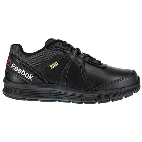 Reebok Work Women's Guide Steel-Toe Met Guard Athletic Work Shoe Black Profile View