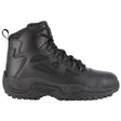 Reebok Work Women's Rapid Response Rb 6 Inch Composite-Toe Tactical Work Boot Black Profile View