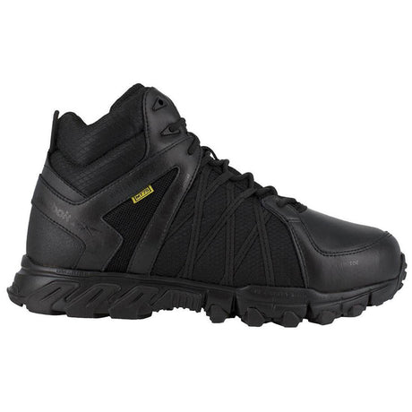 Reebok Work Women's Trailgrip Alloy-Toe Int MetGuard Athletic Hiker Work Boot Black Profile View