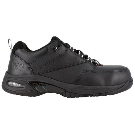 Reebok Work Women's Tyak Composite-Toe Athletic Work Shoe Black Profile View