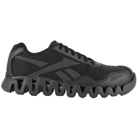 Reebok Work Women's Zig Pulse Composite-Toe Athletic Work Shoe Black Profile View