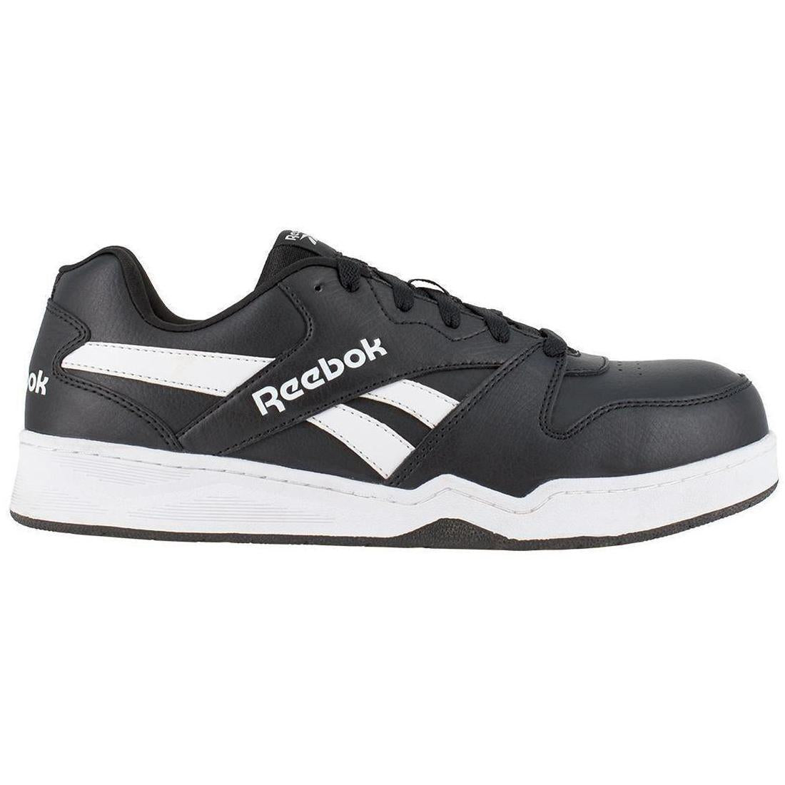 Reebok Work Bb4500 Composite-Toe Athletic Work Shoe Black/White Profile View