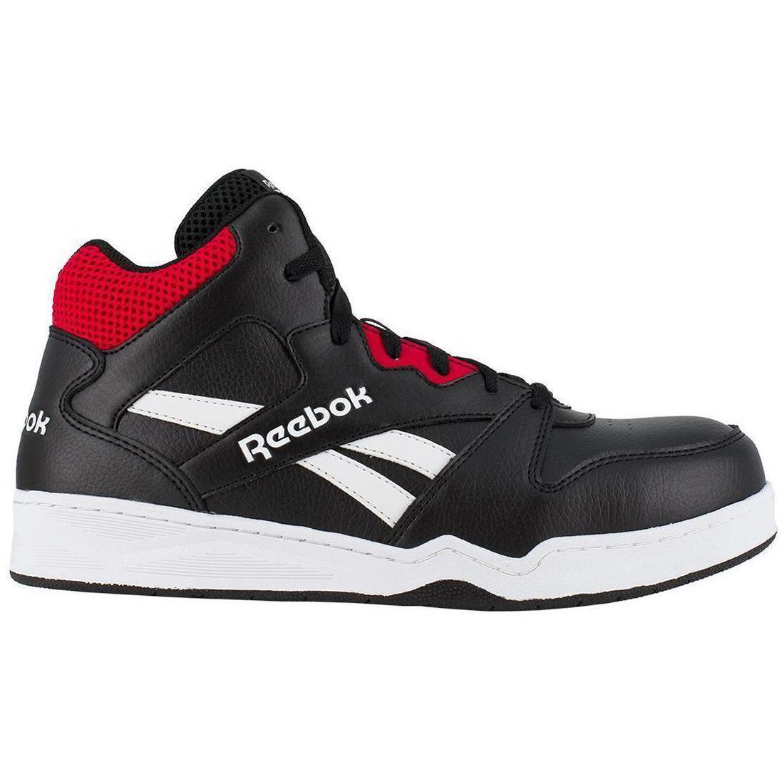 Reebok Work Bb4500 Composite-Toe Athletic Work Shoe Black/Red Profile View