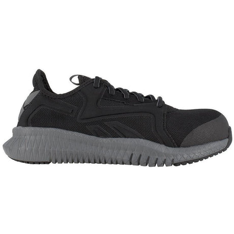 Reebok Work Women's Flexagon 3.0 Composite-Toe Work Shoe Black Profile View