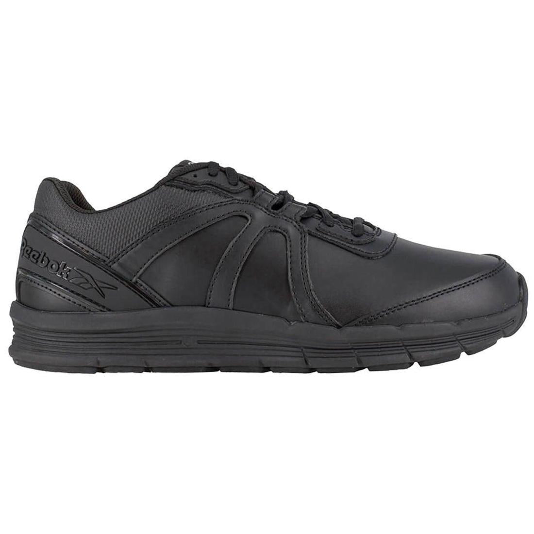 Reebok Work Guide Work Soft-Toe Athletic Shoe Black Profile View