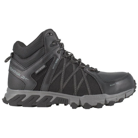 Reebok Work Trailgrip Alloy-Toe Athletic Work Boot Black Profile View