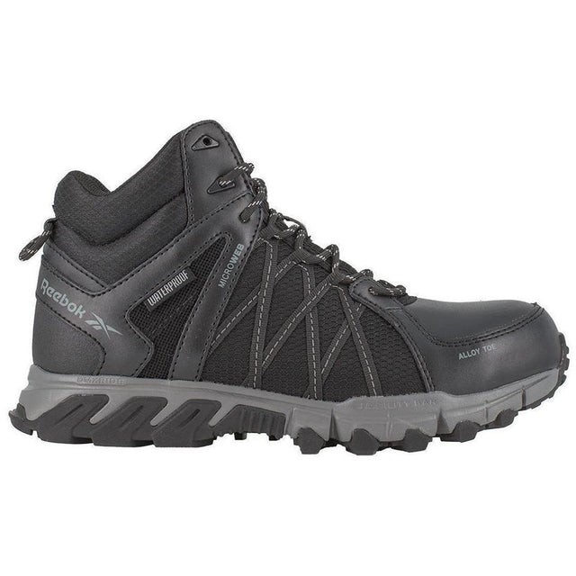 Reebok Work Trailgrip Alloy-Toe Athletic Work Boot Black Profile View