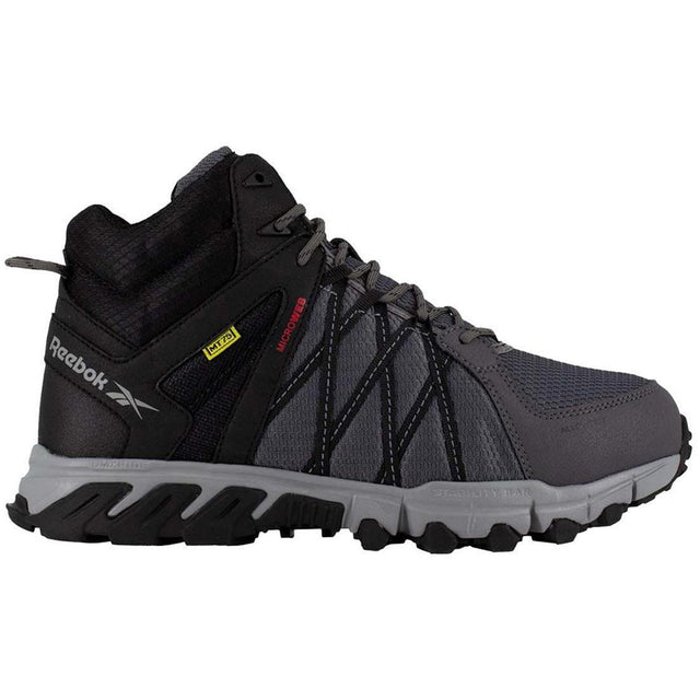 Reebok Work Women's Trailgrip Alloy-Toe Athletic Work Boot Grey/Black Profile View