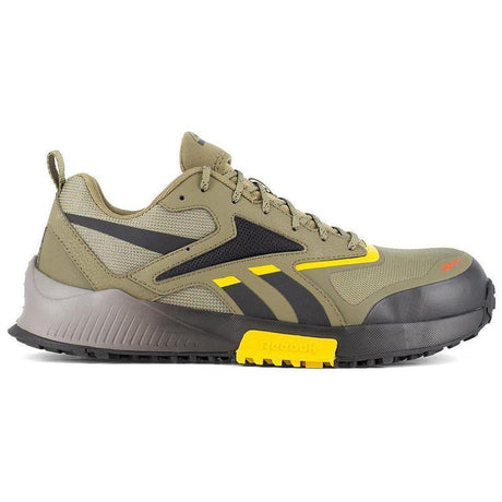 Reebok Work Lavante Trail 2 Composite-Toe Athletic Work Shoe Green Profile View