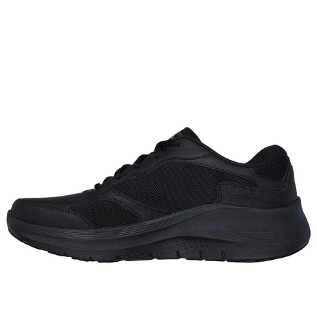 Skechers Work Arch Fit 2.0 Sr Slip Resistant Shoe Black 200331/BLK Medial Image
