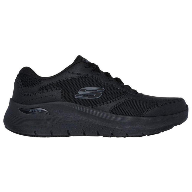 Skechers Work Arch Fit 2.0 Sr Slip Resistant Shoe Black Profile View
