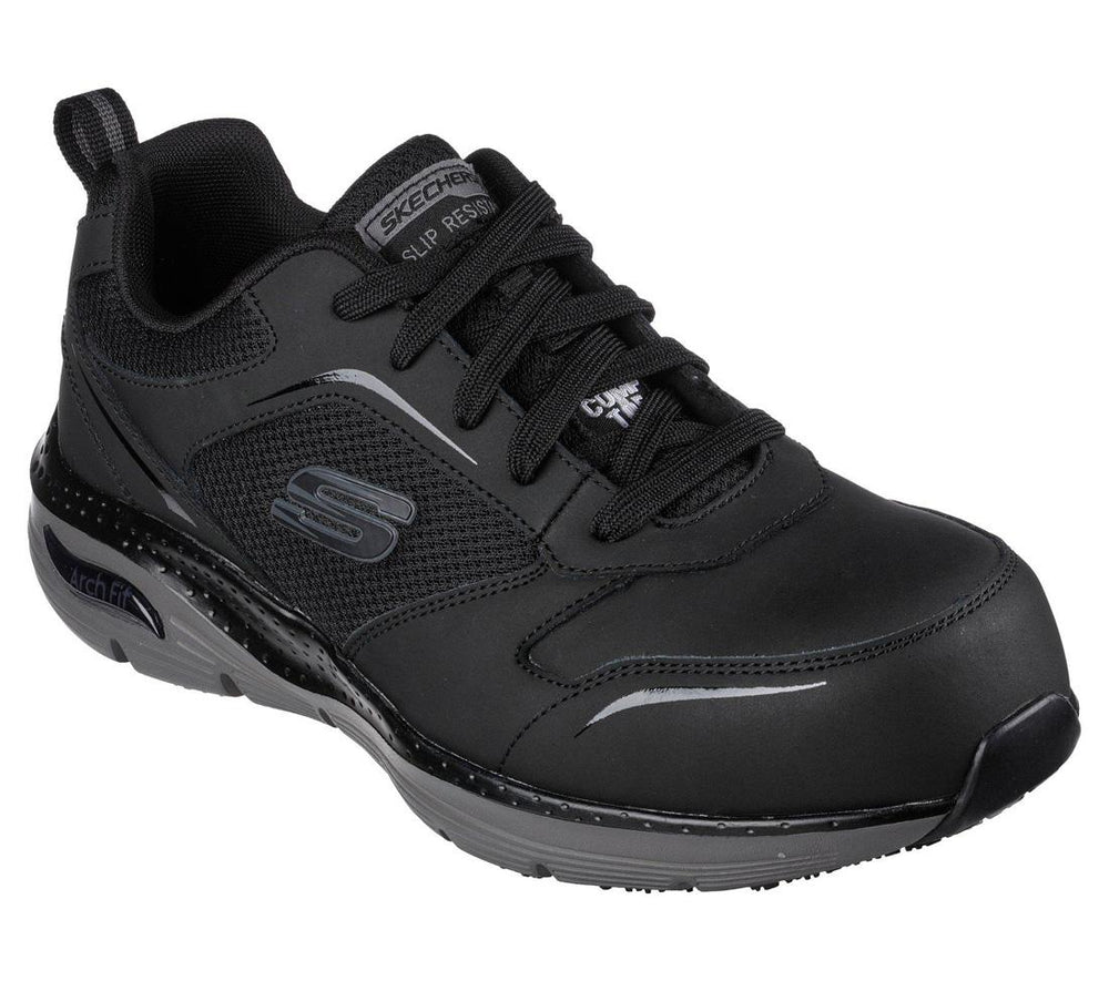Skechers Work Arch Fit Sr Angis Composite-Toe Shoe Black/Charcoal 200134W/BKCC Image