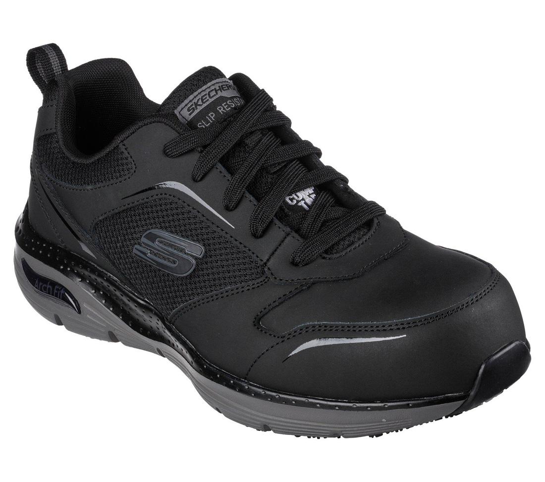 Skechers Work Arch Fit Sr Angis Composite-Toe Shoe Black/Charcoal 200134W/BKCC Image