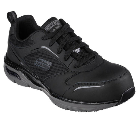 Skechers Work Arch Fit Sr Angis Composite-Toe Shoe Black/Charcoal 200134W/BKCC Image