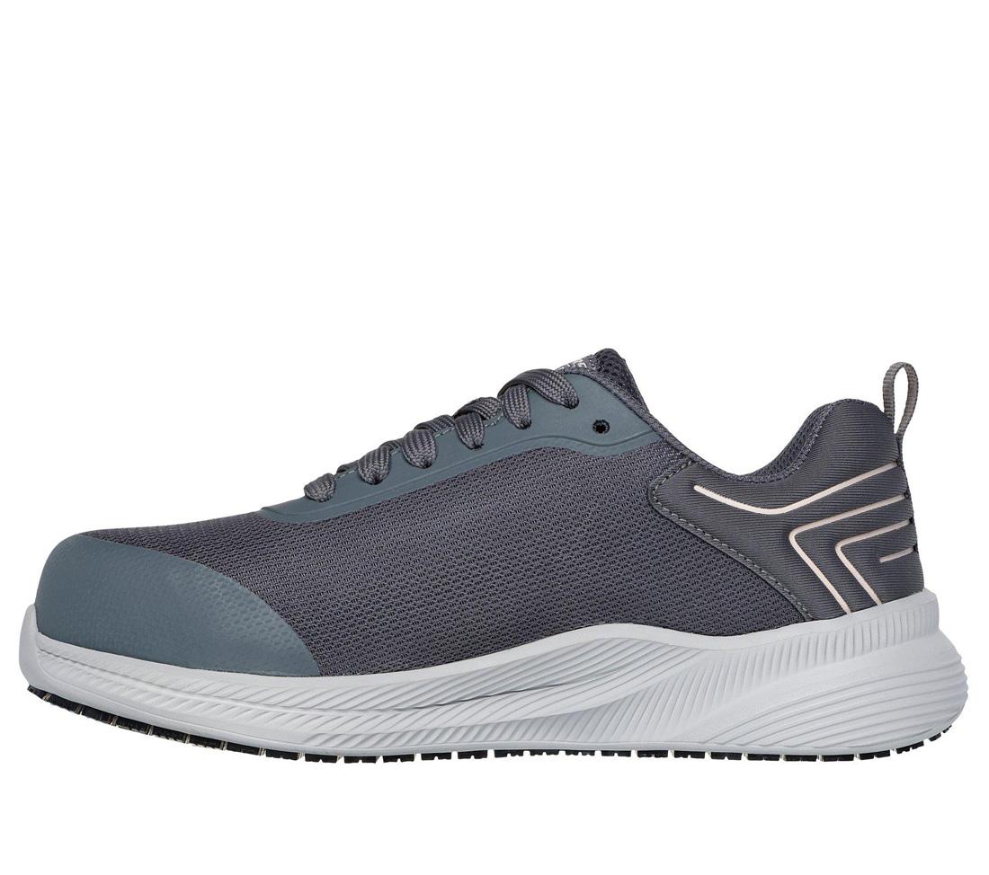 Skechers Work Cabix Nia Composite-Toe Shoe CHARCOAL / PINK 108228/CCPK Medial Image