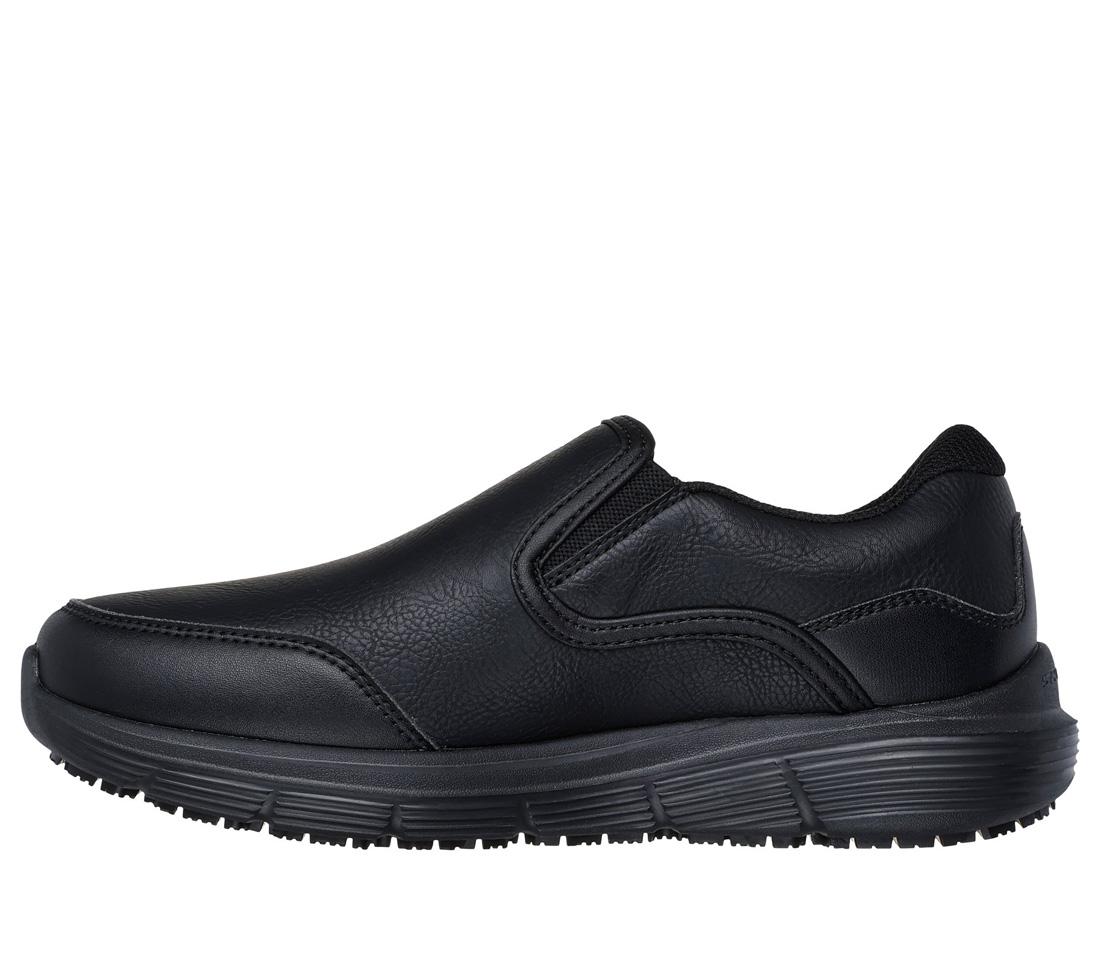 Skechers Work Corart - Uzera Slip Resistant Shoe Black 108274/BLK Medial Image