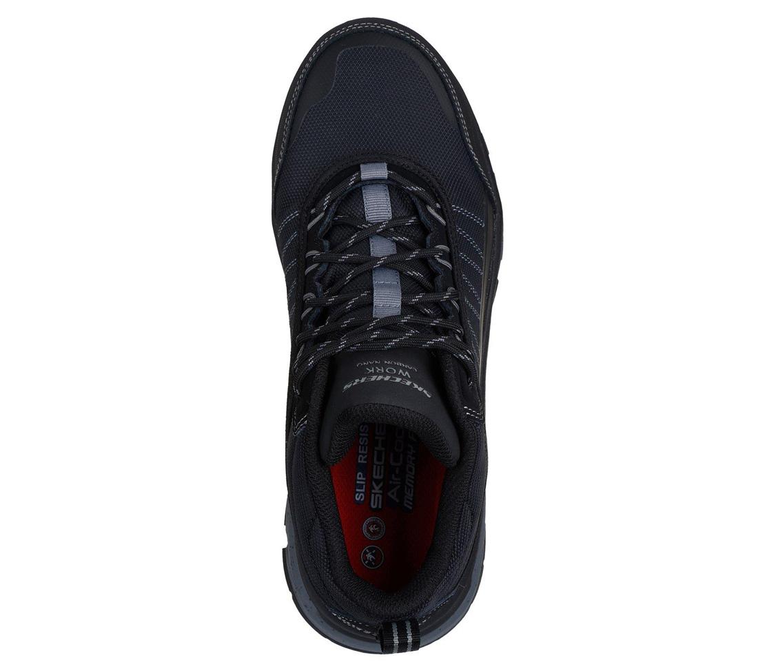 Skechers Work D'Lux Journey Sr Terrain Guard Composite-Toe Boot Black/Gray 200270/BKGY Heel Image