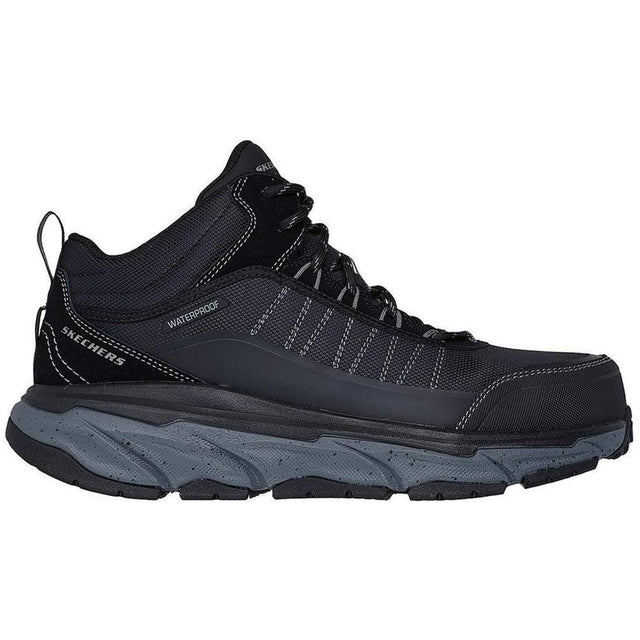 Skechers Work D'Lux Journey Sr Terrain Guard Composite-Toe Boot Black/Gray Profile View