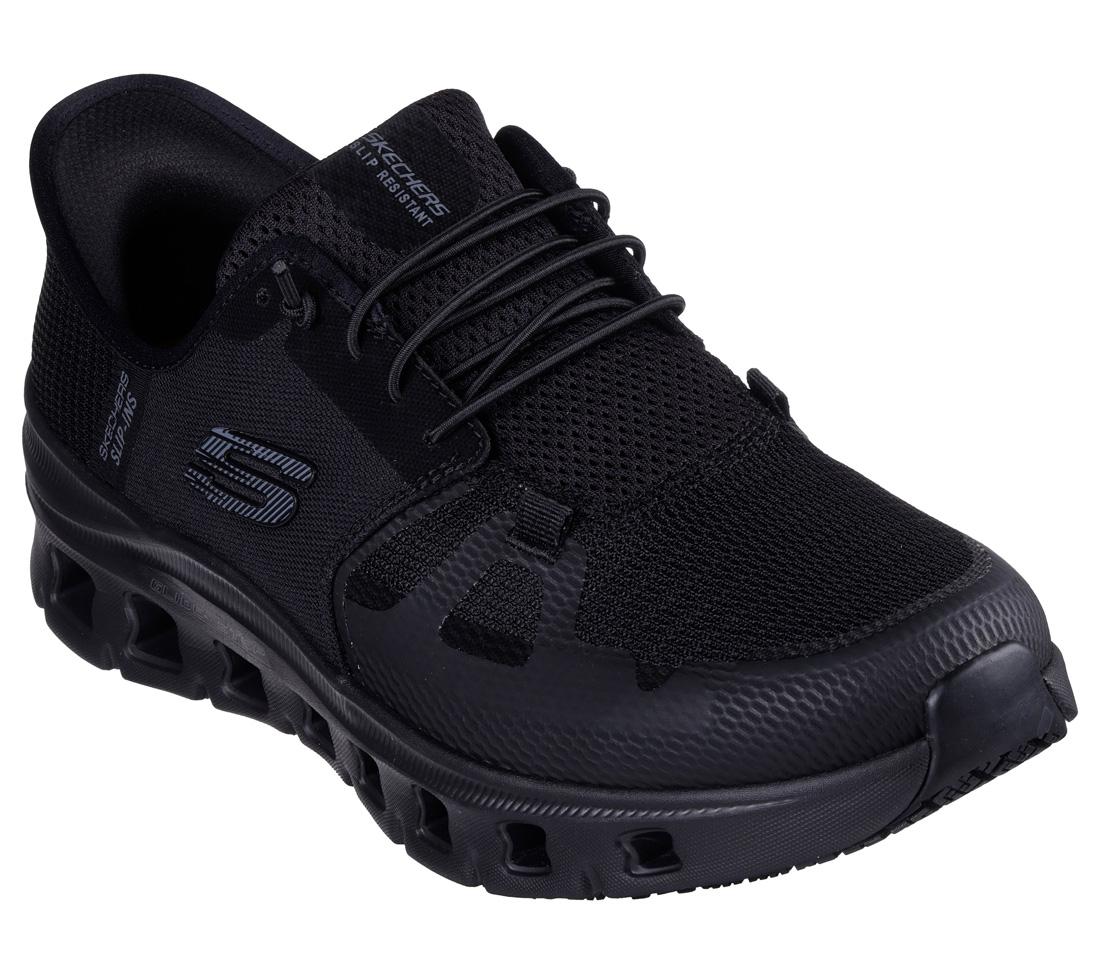 Skechers Work Glide Step Pro Sr Slip Resistant Shoe Black 200337/BLK Image