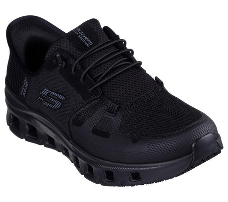 Skechers Work Glide Step Pro Sr Slip Resistant Shoe Black 200337/BLK Image